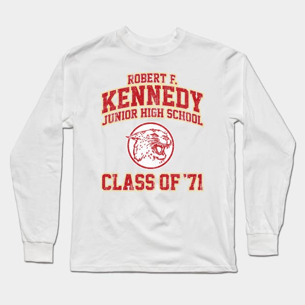 Robert F Kennedy Junior High School Class of 71 - Wonder Years (Variant) Long Sleeve T-Shirt by huckblade